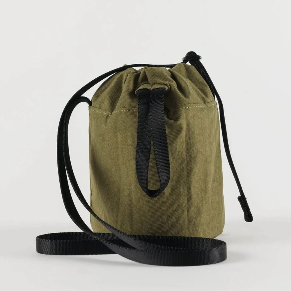 Baggu Nylon Bucket Bag—Moss